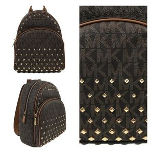 NWT Michael Kors Abbey Studded Backpack & Wallet
